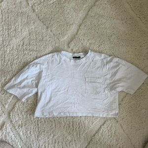 Zara White Short Sleeve Tee